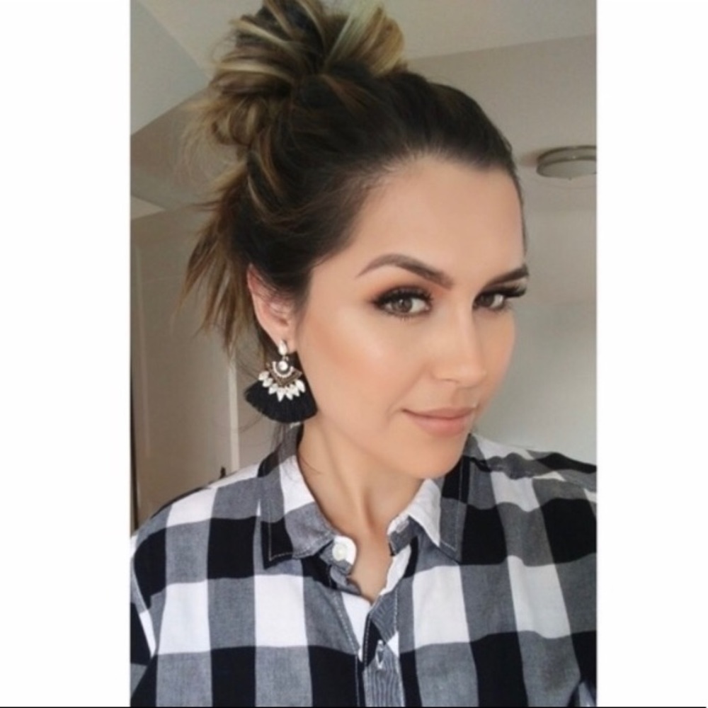 Jewel & Tassel Earrings and Necklace Set